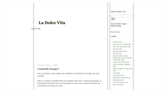 Desktop Screenshot of dolcevitathesweetlife.blogspot.com