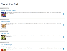 Tablet Screenshot of choosediet.blogspot.com