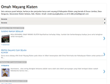 Tablet Screenshot of omahwayangklaten.blogspot.com