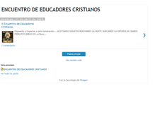 Tablet Screenshot of encuentrodeeducadorescristianos.blogspot.com