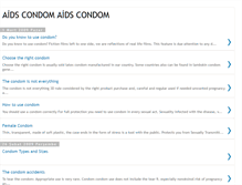 Tablet Screenshot of condom-aids.blogspot.com