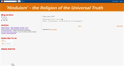 Desktop Screenshot of hindus-n-hinduism.blogspot.com