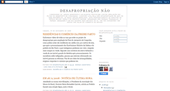 Desktop Screenshot of desapropriacaonao.blogspot.com