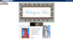 Desktop Screenshot of modestyatmass.blogspot.com