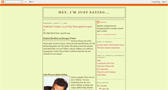 Desktop Screenshot of heyimjustsaying.blogspot.com