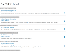 Tablet Screenshot of doctalkinisrael.blogspot.com