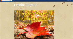 Desktop Screenshot of cristinarayanoartejidos.blogspot.com