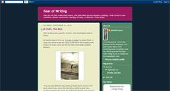 Desktop Screenshot of fear-of-writing.blogspot.com