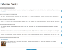 Tablet Screenshot of habeckerfamily.blogspot.com