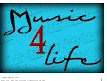 Tablet Screenshot of music4life-if.blogspot.com