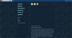 Desktop Screenshot of criticalillness-insurance.blogspot.com