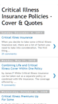 Mobile Screenshot of criticalillness-insurance.blogspot.com