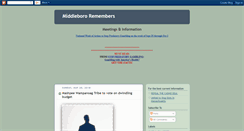 Desktop Screenshot of middlebororemembers.blogspot.com