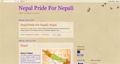 Desktop Screenshot of nepalpridefornepali.blogspot.com