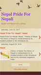 Mobile Screenshot of nepalpridefornepali.blogspot.com