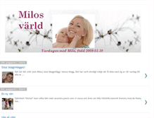 Tablet Screenshot of milosvarld.blogspot.com