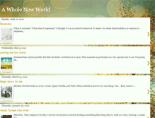 Tablet Screenshot of mywholenewworldblog.blogspot.com