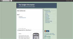 Desktop Screenshot of gadget-information.blogspot.com