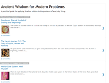 Tablet Screenshot of ancientwisdomformodernproblems.blogspot.com