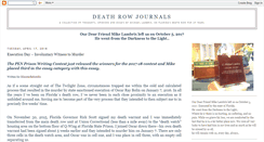 Desktop Screenshot of deathrowjournals.blogspot.com