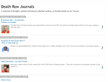 Tablet Screenshot of deathrowjournals.blogspot.com