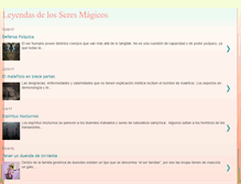 Tablet Screenshot of leyendasdelosseresmagicos.blogspot.com