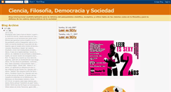 Desktop Screenshot of cienciafilosofiademocraciaysociedad.blogspot.com