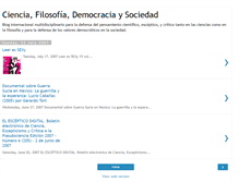 Tablet Screenshot of cienciafilosofiademocraciaysociedad.blogspot.com