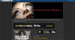 Desktop Screenshot of cool-piercings4you.blogspot.com