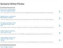 Tablet Screenshot of exclusiveonlinefitness.blogspot.com