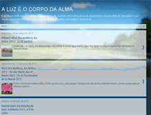 Tablet Screenshot of aluzeocorpodaalma.blogspot.com