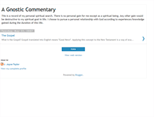 Tablet Screenshot of gnostic-gospel.blogspot.com