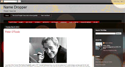 Desktop Screenshot of garynamedropper.blogspot.com