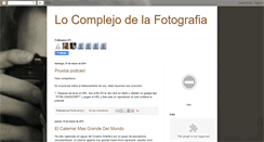 Desktop Screenshot of locomplejodelafotografia.blogspot.com