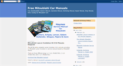 Desktop Screenshot of free-mitsubishi-manuals.blogspot.com