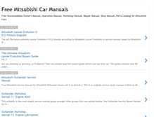 Tablet Screenshot of free-mitsubishi-manuals.blogspot.com