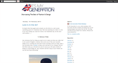 Desktop Screenshot of itsmygenerationline.blogspot.com