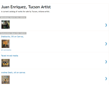 Tablet Screenshot of juanenriqueztucsonartist.blogspot.com