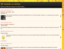 Tablet Screenshot of mimundoescitrico.blogspot.com