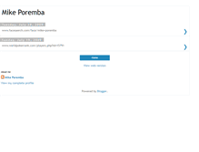 Tablet Screenshot of mikeporemba.blogspot.com