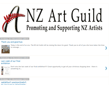 Tablet Screenshot of nzartguild.blogspot.com
