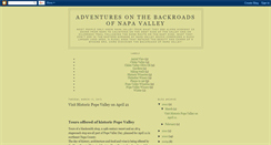 Desktop Screenshot of napavalleybackroads.blogspot.com