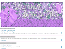 Tablet Screenshot of karensscrappile.blogspot.com