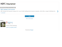 Tablet Screenshot of hdfc-insurance.blogspot.com