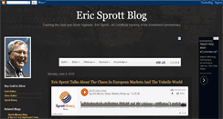 Desktop Screenshot of ericsprott.blogspot.com