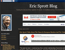 Tablet Screenshot of ericsprott.blogspot.com
