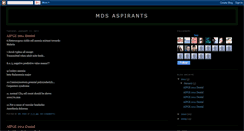 Desktop Screenshot of mdsaspirants.blogspot.com