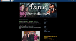 Desktop Screenshot of danteilritorno.blogspot.com