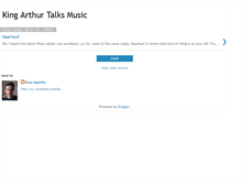 Tablet Screenshot of kingarthurtalksmusic.blogspot.com