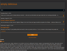 Tablet Screenshot of eatsimplydelicious.blogspot.com